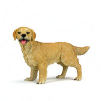 Dog Figurine Realistic Dog Statue with Resin Freestanding Decor for Shelf, Entryway