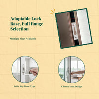 Sliding Door Lock Latch, Adjustable Hook Lock, Zinc Alloy Retainer, Pane Patio Door Hardware Replacement