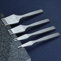 Premium White Steel Diamond Chisel 3/4/5mm Tooth Spacing for Leather