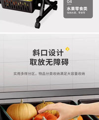 家用厨房小推车置物架多层水果蔬菜篮子收纳筐客厅落地零食储物架 【ins奶油风首选】白色3层6篮 ⭐小红薯推荐