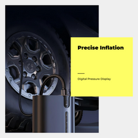 Cordless tire inflator with gauge