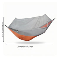 Zippered Camping Outdoor Sling with Bug Net Portable Outdoor Sling with Bug Net Lightweight Breathable for Campers, Backpackers, Travel, Backyard