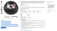 140H Steering Wheel Hub for Nissan Vehicles