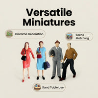 Cross-border Simulation Figures of Various Professions: Teacher, Chef, Soldier, Doctor, Nurse, Gardener, etc.