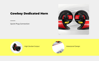 12V waterproof horn for SUV