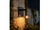 Sun-Powered Wall Lamp with Pleated Shade Waterproof for Patio, Balcony
