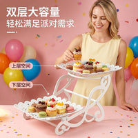 婚礼展示架子欧式水果摆台塑料蛋糕托盘点心架甜品台摆件