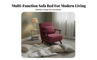 Convertible Sofa Bed Triple-Purpose Futon Couch Adjustable Backrest Sofa Chair for Sleeping Use