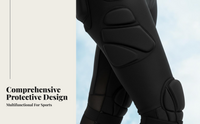 Foam padded ski shorts, lightweight