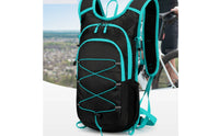 Multi-Pocket Design Cycling Backpack Multiple Pockets Hiking Daypack Reflective Strips Lightweight Sports Rucksack Leak-Proof for Hikers, Travel