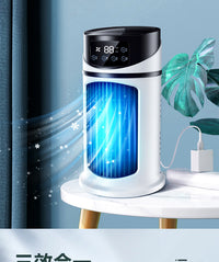 Portable USB Mini Air Cooler Fan with Mist and Humidifier