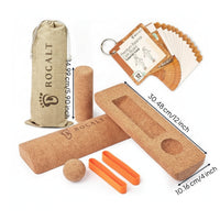 Cork Stretching Exercise Column Solid Cork Massage Column Cylindrical Stretching Exercise Roller