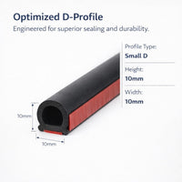 Car Door Soundproofing Seal Strip, Car Door Seal Automotive, Car Door Seal Preve #variant:Water Channel Small D-Type