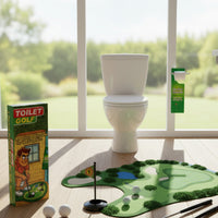 Toilet Golf Game Funny Toilet Putting Green Easy Storage for Dad