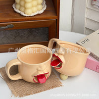 Quirky Abstract Tongue Ceramic Mug