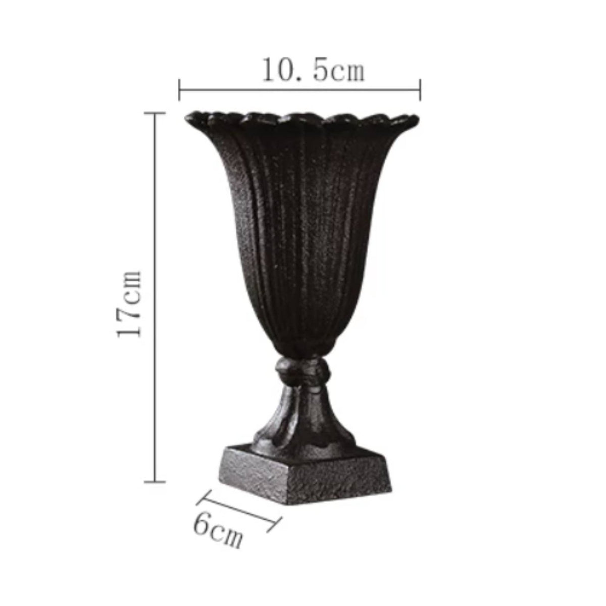 Nordic Decorative Vase Vintage Design Iron Vase Sturdy for Entryway