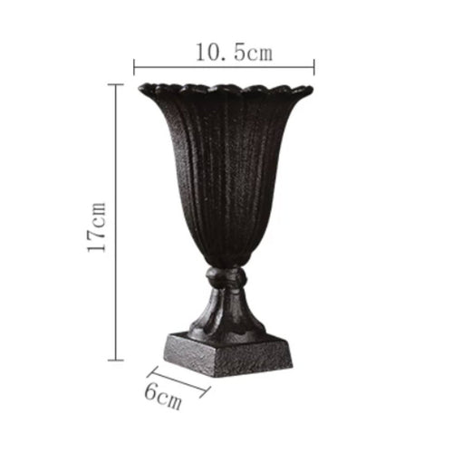 Nordic Decorative Vase Vintage Design Iron Vase Sturdy for Entryway