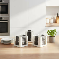 3 Pieces Lid Storage Rack ABS Plastic Food Container Lid Organizer