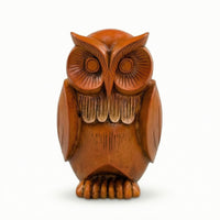 Owl Figurine Tabletop Owl Statue Whimsical for Bookshelf, Office Desk