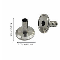 Three-Bolt Flange Adapter Hose Barb Adapter Three-Bolt Flange Easy to Install Industrial Hardware