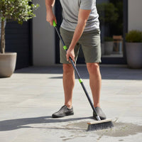 Stainless Steel Deck Scrub Brush Hard Filament Stainless Steel Floor Brush Rust Resistant for Pool