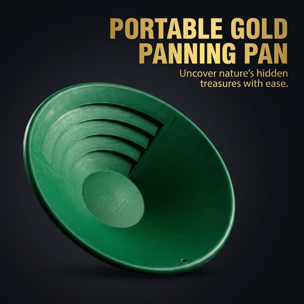 Gold Washing Pan for Sand Gravel, Lightweight Panning Kit for Outdoor, Manual Sieveing Use, Gold Prospecting Pan, Sand Washin