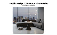 2 Pieces Round Pedestal Table Set Modern Contemporary Coffee Table Side Table Nesting Table Mineral Texture Top Sleek Metal Base Suitable for Homeowners Apartment Dwellers Small Areas