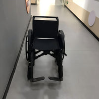 折叠无磁轮椅核磁共振检查转运安检体检急救救援担架黑色轮椅MRI
