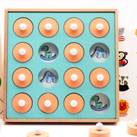 Fungus Memory Chess Focus Training Radish Memory Chess Parent-Child Interaction Concentration for Preschoolers, Kindergarten
