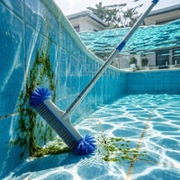 Long Pool Brush Threaded Sections Pool Cleaning Brush