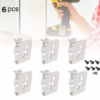 6pcs电动钻头工具挂钩适用dewlat N268241工具皮带夹配螺丝WT01