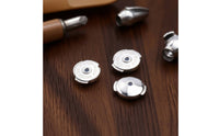 Replacement Earring Back with Silicone Insert Polished Disc Earring Back Non-Slip Fastener Comfortable for DIY Jewelers