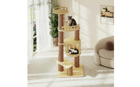 Large Pet Perch System with Space Capsule Stable and Sturdy Pet Perch System with Space Capsule Modern Design for Multiple Cats, Indoor, Living Room