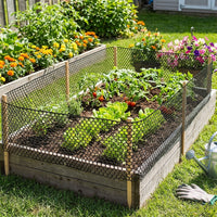 Black PE Garden Netting, 1m Wide Flat Mesh for Poultry Fencing Garden Barrier Mesh