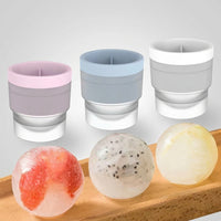 Ice Maker for Large Ice Ball Creation in Soft Drinks, Food Grade Silicone Ice Ball Former for Home Bar, Easy to Demould Party Supplies, 1 Pack