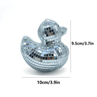 跨境新品迪斯科摆件Duck Disco Ball 鸭子镜面玻装饰家居风