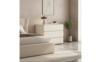 Bedside Cabinet with Drawers Floor-Standing Nightstand with Drawers No Assembly Required Nightstand for Bedroom, Apartment