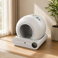 Smart Feline Litter Box Compact Self-Cleaning Feline Litter Box No Scooping