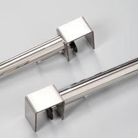 Stainless Steel Table Leg Bracket No-Drill Table Foot F-Clamp for Coffee Table DIY Desk Computer Desk Bar Support