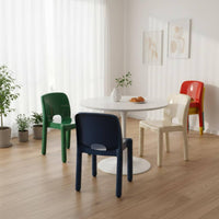 Modern Design Molded Plastic Chair Lightweight Molded Backrest Chair Stackable for Cafe, Dessert Shop
