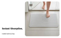 Absorbent Shower Mat Quick-Drying Absorbent Floor Pad Easy to Clean for Families