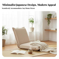 Reclining Floor Seat Provides Back Support Adjustable Floor Lounger for Students