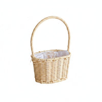 Handwoven Wicker Basket Handmade Wicker Fruit Basket for Home