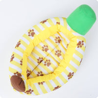 Banana Boat Bed Breathable Banana Dog Bed Year-Round Comfort