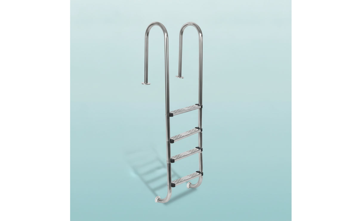 Stainless Steel Pool Ladder Anti-Slip Pool Ladder with Handrails Rust Resistant for Homeowners