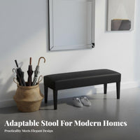 Padded End-of-Bed Bench Versatile Design Padded Entryway Stool Easy to Clean Sturdy Construction for Bedroom, Hallway, Cloakroom