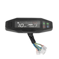 Multi-Functional Motorcycle Speedometer with Fuel Indicator Universal Motorcycle Instrument Cluster 12V Digital Speedometer LCD for Motorcyclists, Riders, Motorcycles