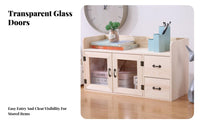 Multi-Compartment Desk organizer Multifunctional Desk Shelf with Compartments