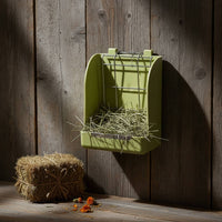 Coil Hay Feeder Easy to Use Wall Mount Hay Rack Space Saving