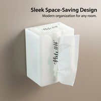 Bedroom Wall Mounted Tissue Box Holders, Decorative Rectangular Dispenser for Families, Punch Holder for Home, Creative 3D Design for Versatile Use